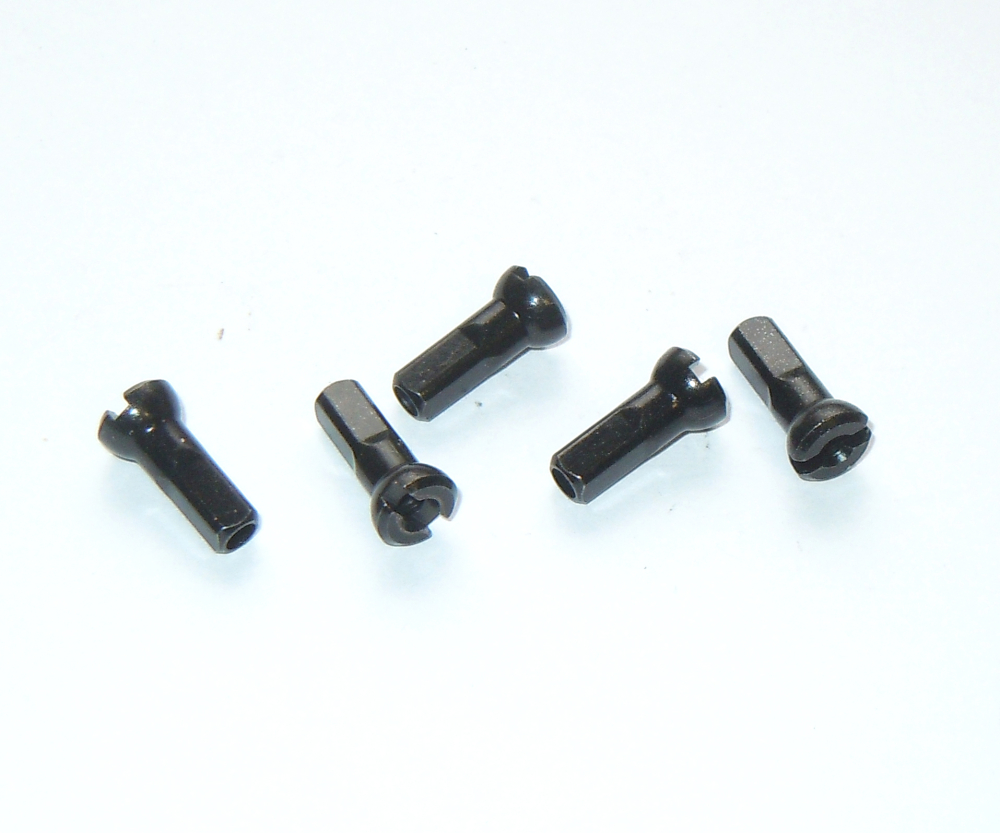 Nippel MS, schwarz, L=12 mm, D=2,35 mm, 1 St./ Reduziernippel