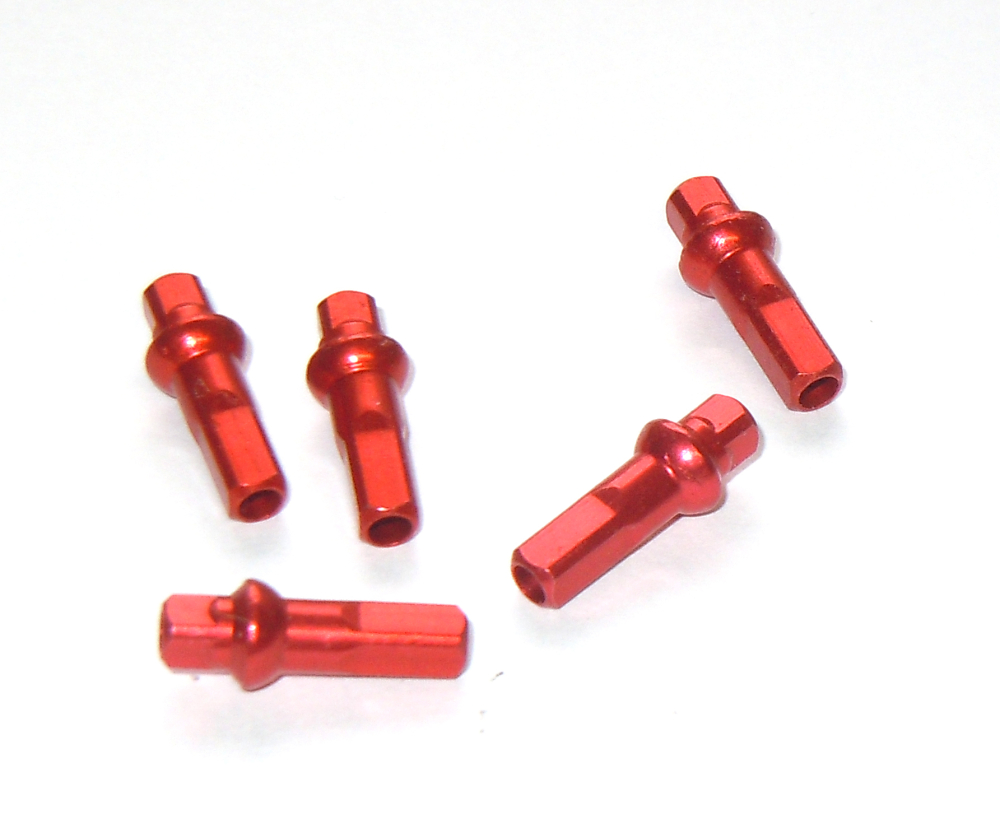 Double Square Nippel Alu SILS, Polyax, rot, L=12 mm, G=16 mm,