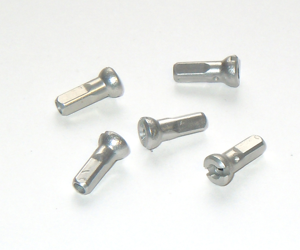 POLYAX Nippel ALU SILS, silber,  L=12mm, D=2 mm, 1 St.