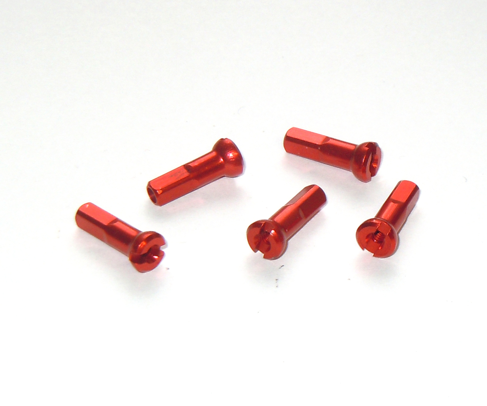 POLYAX Nippel ALU rot, L=14 mm, D=2 mm, 1 St.