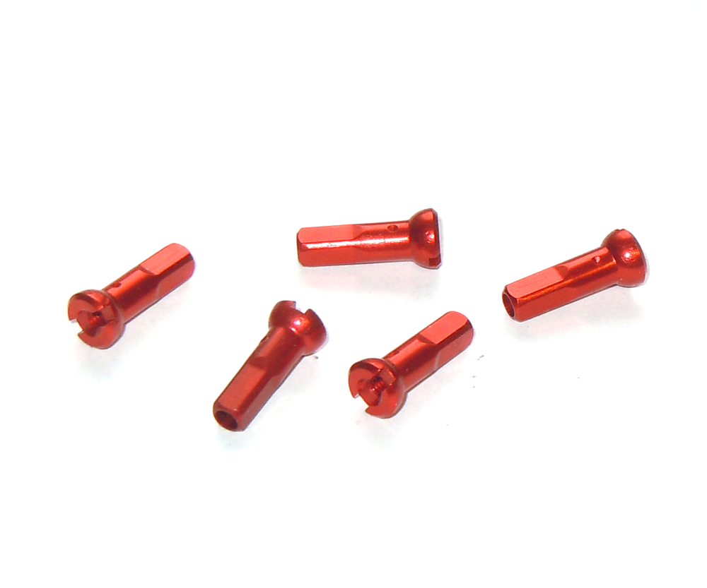 POLYAX Nippel SecureLock ALU rot, L=14 mm, D=2 mm, 1 St.