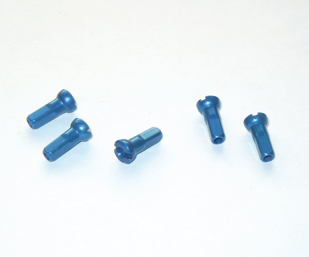 POLYAX Nippel ALU blau, L=12 mm, D=1,8 mm, 1 St.
