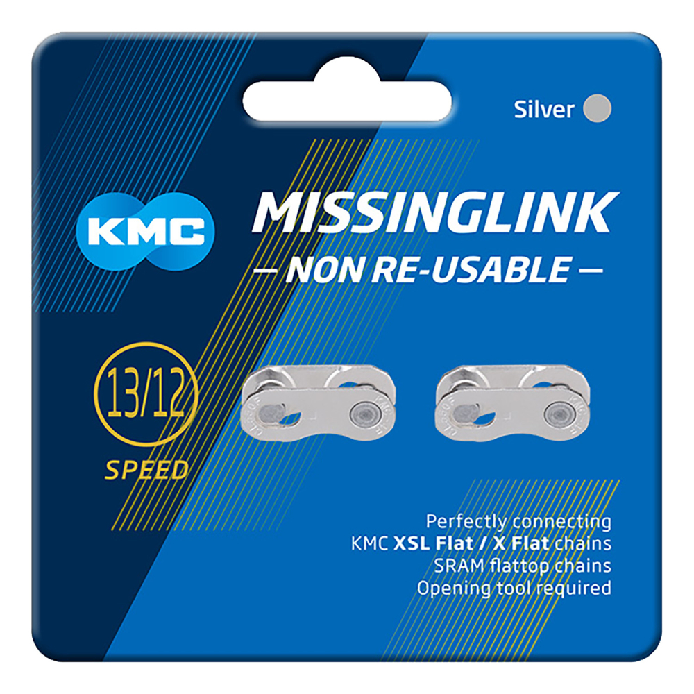 Verschlußglied KMC MissingLinkFlattop silber