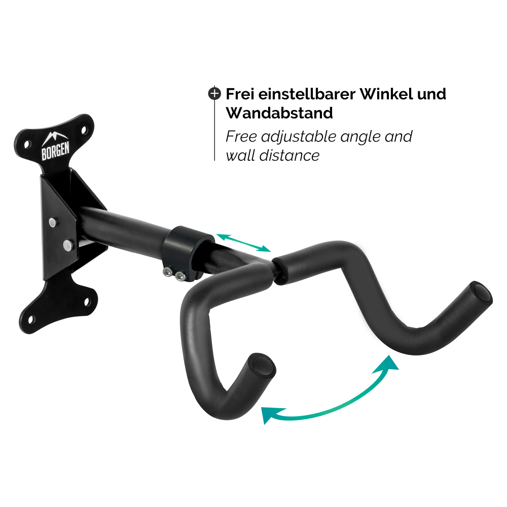 Borgen Fahrrad Wandhalterung, einstell- und klappbar