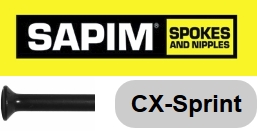 SAPIM  CX-SPRINT Speiche 286 mm, schwarz, gerade