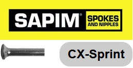 SAPIM  CX-SPRINT Speiche 290 mm, silber, gerade