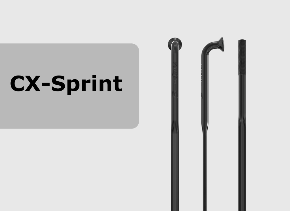 SAPIM  CX-SPRINT 340 mm, OHNE Gewinde, schwarz 