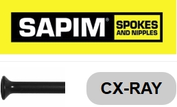 SAPIM  CX-Ray 256 mm, schwarz, gerade