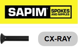 SAPIM  CX-Ray 306 mm, schwarz, gerade