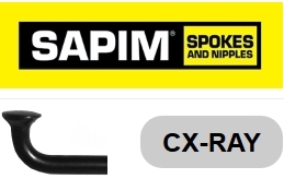 SAPIM  CX-RAY 310 mm, OHNE Gewinde, schwarz,