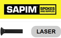 SAPIM LASER 291 mm, schwarz, gerade