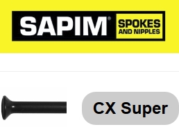 SAPIM  Super CX-Ray 252 mm, schwarz, gerade