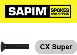 SAPIM  Super CX-Ray 304 mm, schwarz, gerade